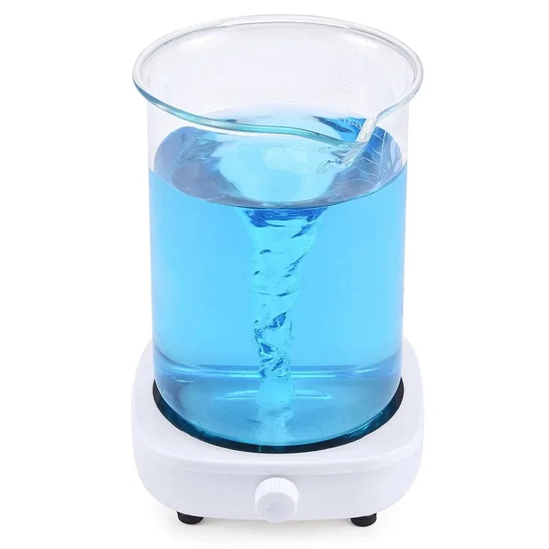 Magnetic Stirrer Mini Lab Stir Mixer Portable Stirrer Plate with Stir Bar 2L 4000RPM for Laboratory