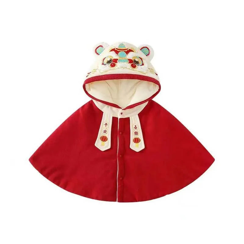 New Chinese Traditional Style Autumn/Winter New Year Cloak Clothes