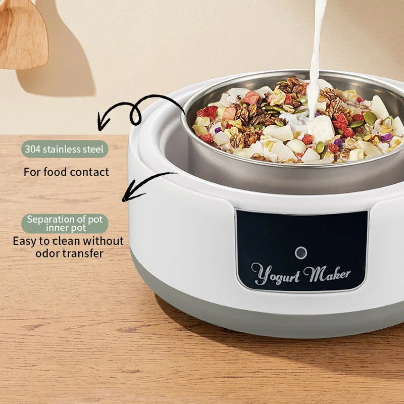 Electric Mini Yogurt Maker Automatic Multifunctional Yogurt Machine Kitchen Rice Wine Maker Natto Fermenting Machine Household
