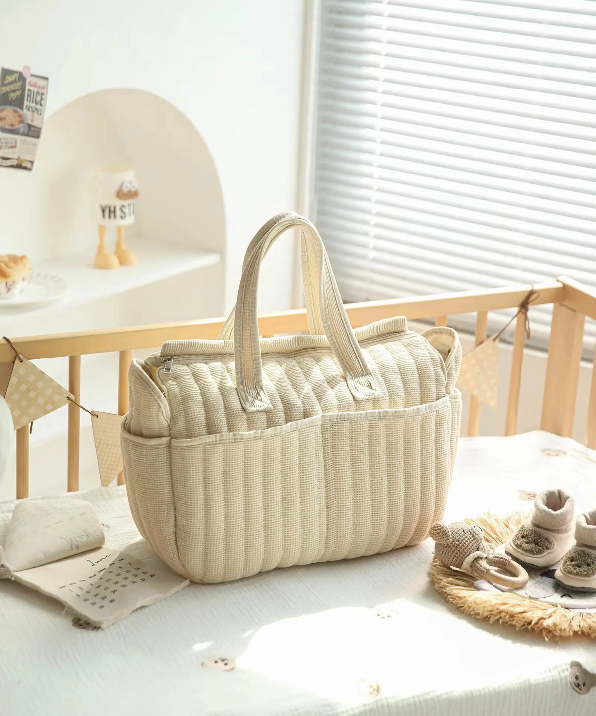 Fashion Baby Diaper Bag Luxury Designer Handbag for Women Mommy Tote Bag Waterproof Multi-functional Nursing Bag Baby Organizer