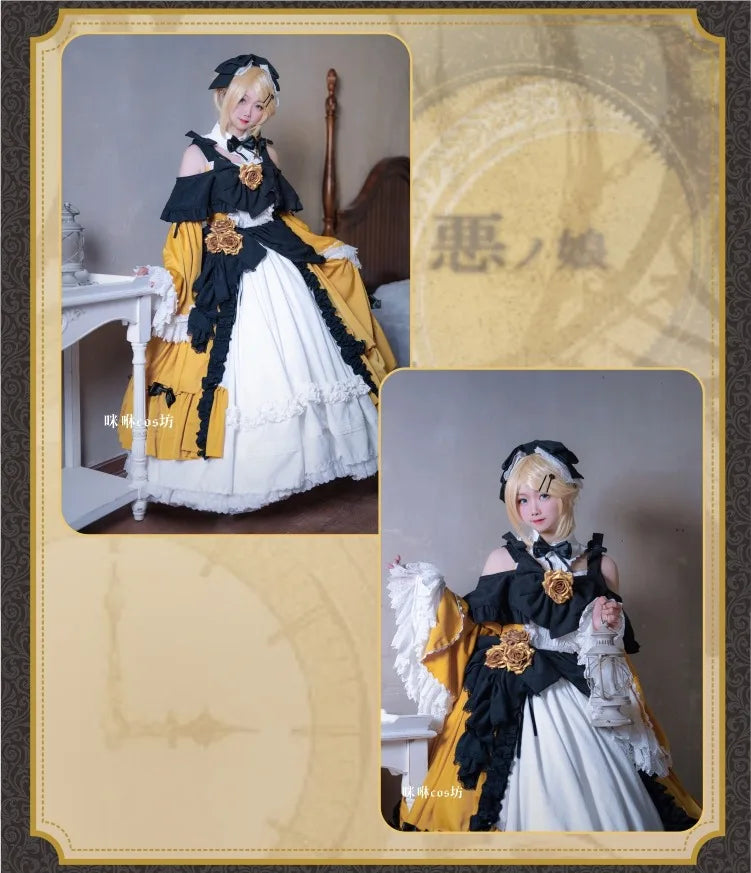 15th Anniversary Rin Cosplay Costume Women Cute Gothic Lolita Dress Halloween Outfits Anime Clothing Custom Made