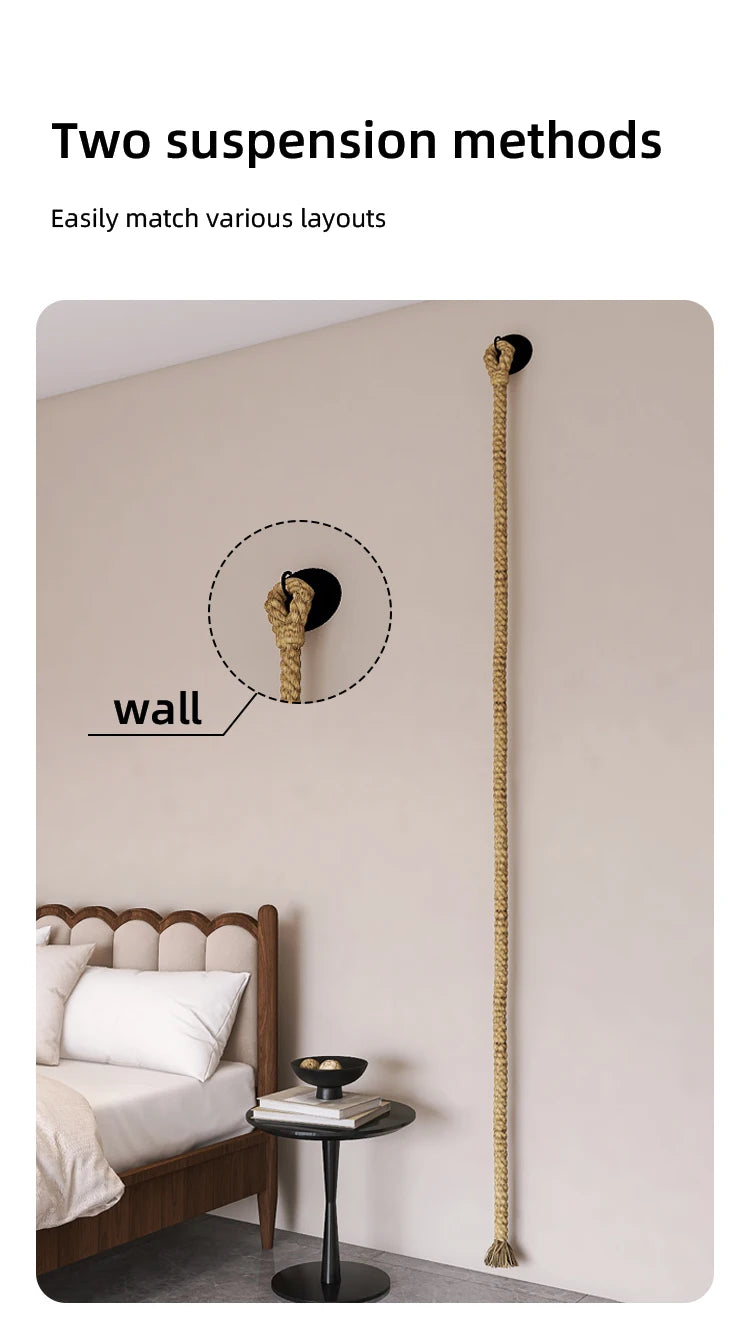 1pc wall-mounted cat scratcher with sisal rope, climbing ladder & play rope. Perfect indoor cat toy for all sizes