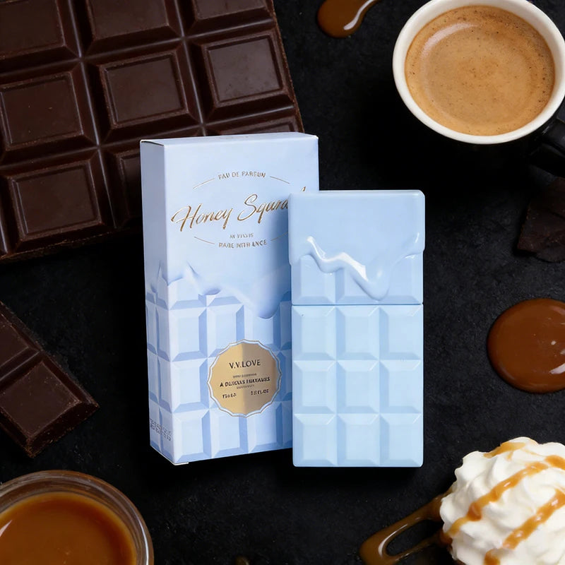 75ml High-end Chocolate Perfume Lasting Rich Vanilla Chocolate Caramel Nutty Gourmet Fragrance Sweet Girlish Eau De Toilette New