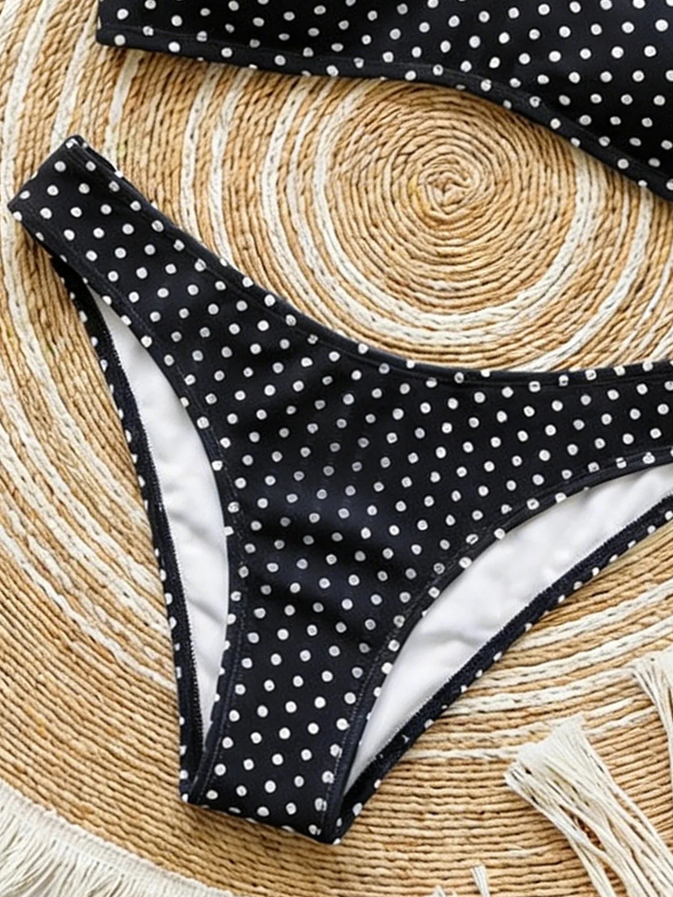 2026 Sexy Polka Dot Print Bikini Set for Women Quick Dry Low Waist Push Up Swimwear Beach Vacation Bathing Suits for Females