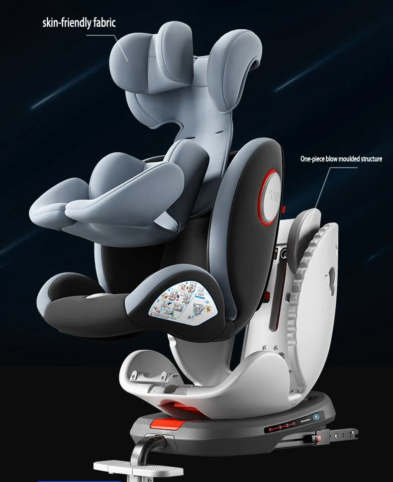 Child seat 360° ISOFIX rotating baby car seat Child Car Safety Seats ECE R129 5-point seat belt 0-12 Years Suitable for newborn