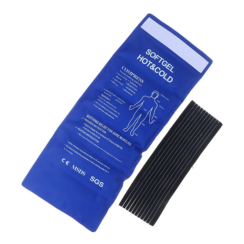 【C】1Pc Multipurpose Gel Ice Sleeve Elbow Knee Ankle Ice Pack Hand Ice Wrap Gel For First Aid Sports Muscle Pain Ice Heat Pad