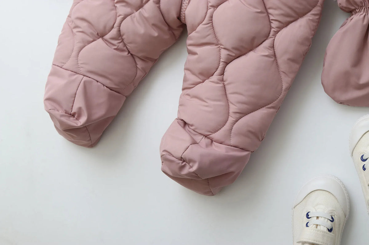 Winter 0-2Y Baby Clothes Thicken Fleece Boys Rompers Toddler Boys Jumpsuits Warm Fur Lining Footies And Vest 2 Pcs Snowsuit