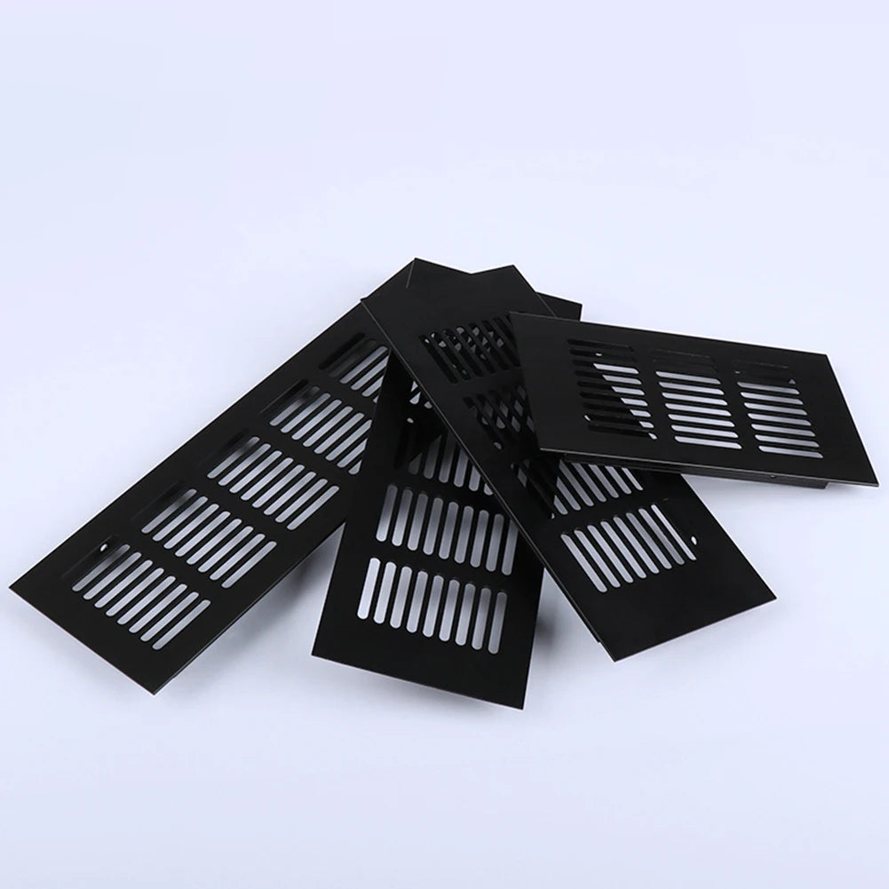 60mm Aluminium Rectangular Cabinet Wardrobe Air Vent Grille Ventilation Cover