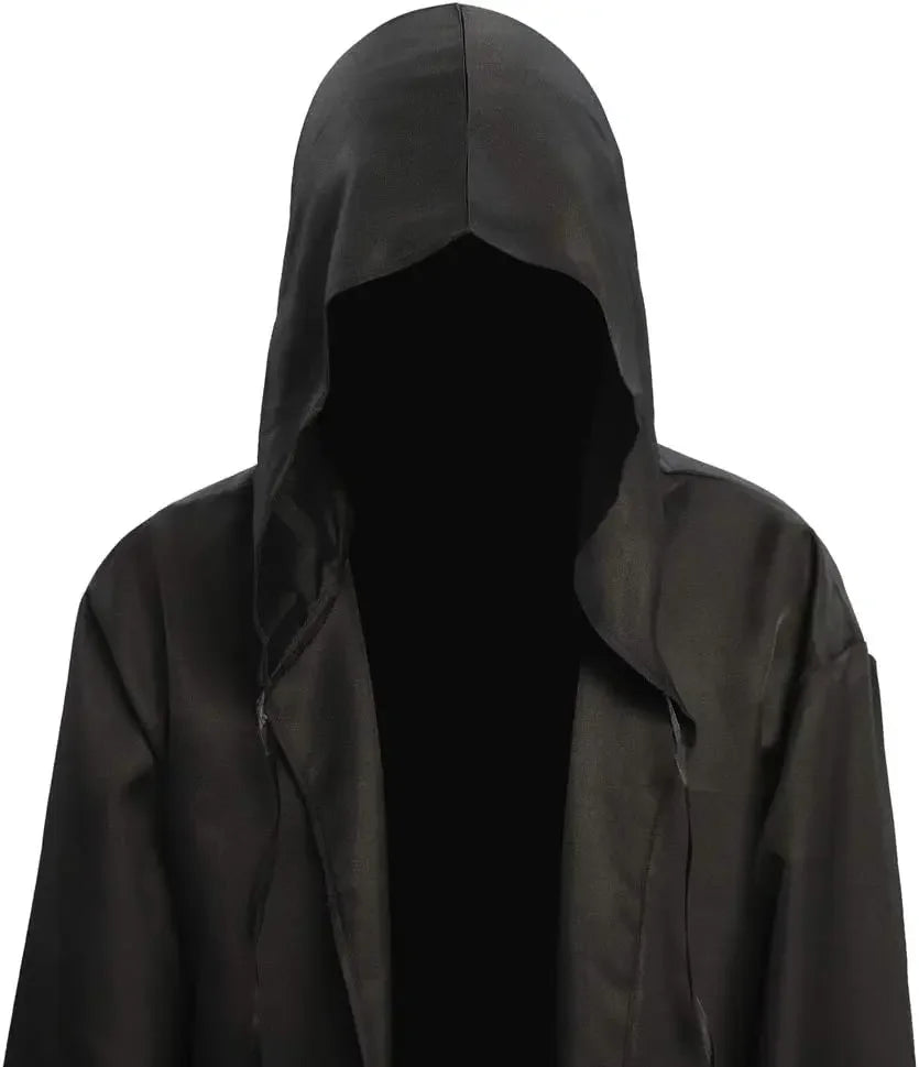 Halloween Wizard Tunic Hooded Robe Medieval Knight Cloak Cosplay Costumes Brown Cosplay Costumes