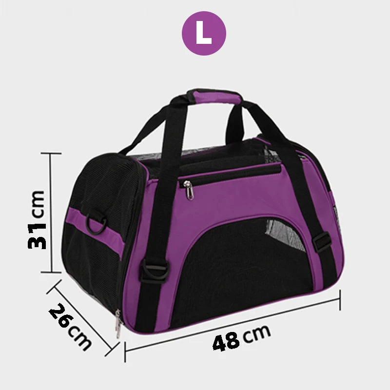 Outdoor Car Cat Travel Bag Portable Cat Carrier Dog Kitten Backpack Pet Handbag Breathable Mesh Cross Bag For Cat accessories