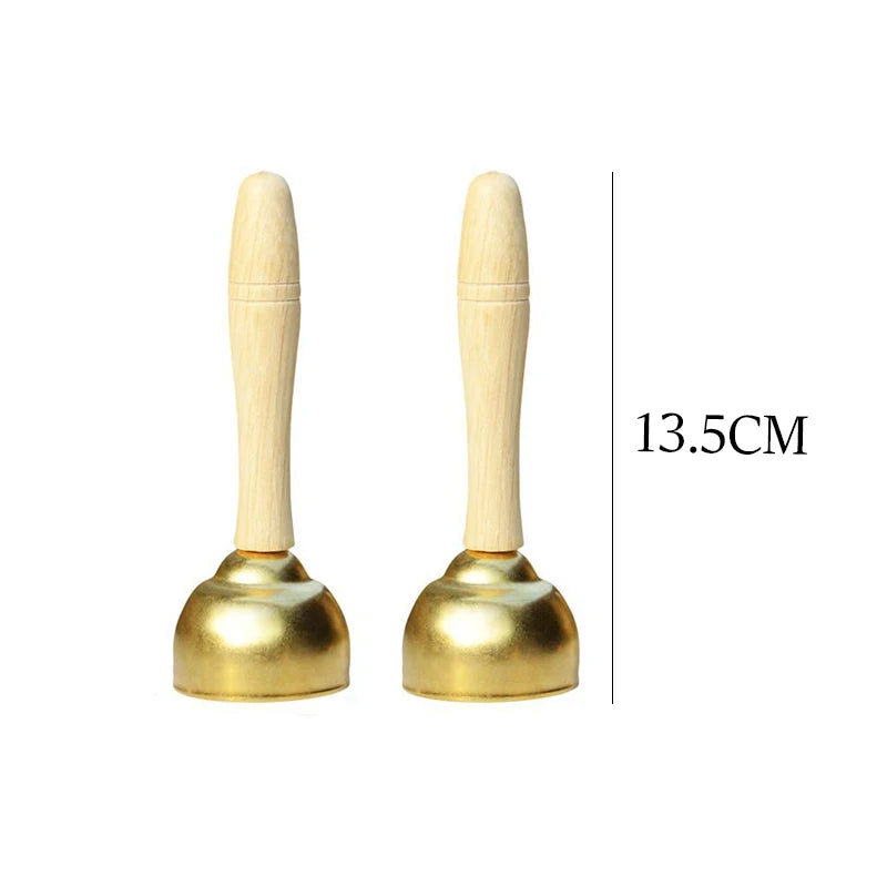 Children Musical Instrument Toys Mini Wooden Baby Stroller Accessories Clapping Board Log Color Bell Sand Hammer Sound TMZ
