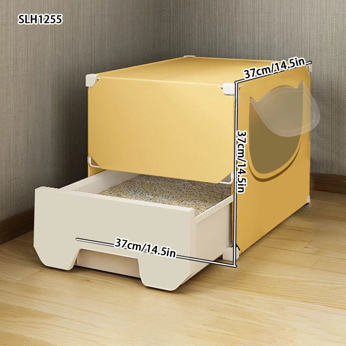 Cat cage with enclosed cat litter box indoor cat cage household cat cage with toilet integrated cat house cat house