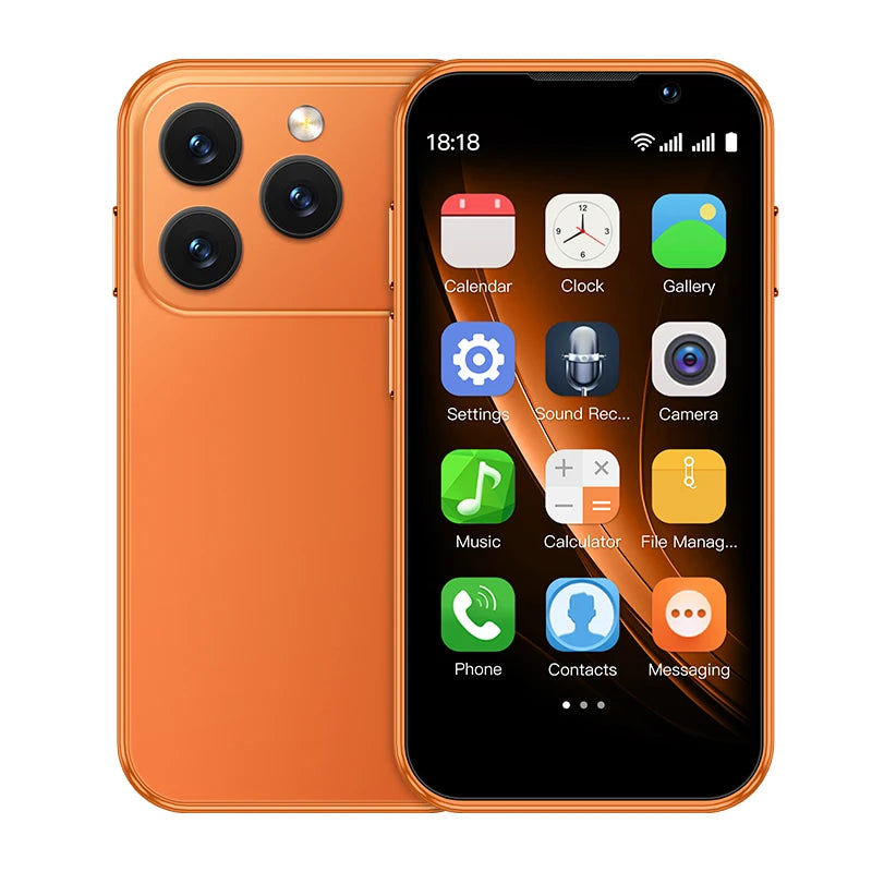 SOYES i17 Mini Smartphone 3.0" Screen 2GB RAM 16GB ROM Dual SIM Standby Dual Camera Android 9.0 Small Mobile Phone