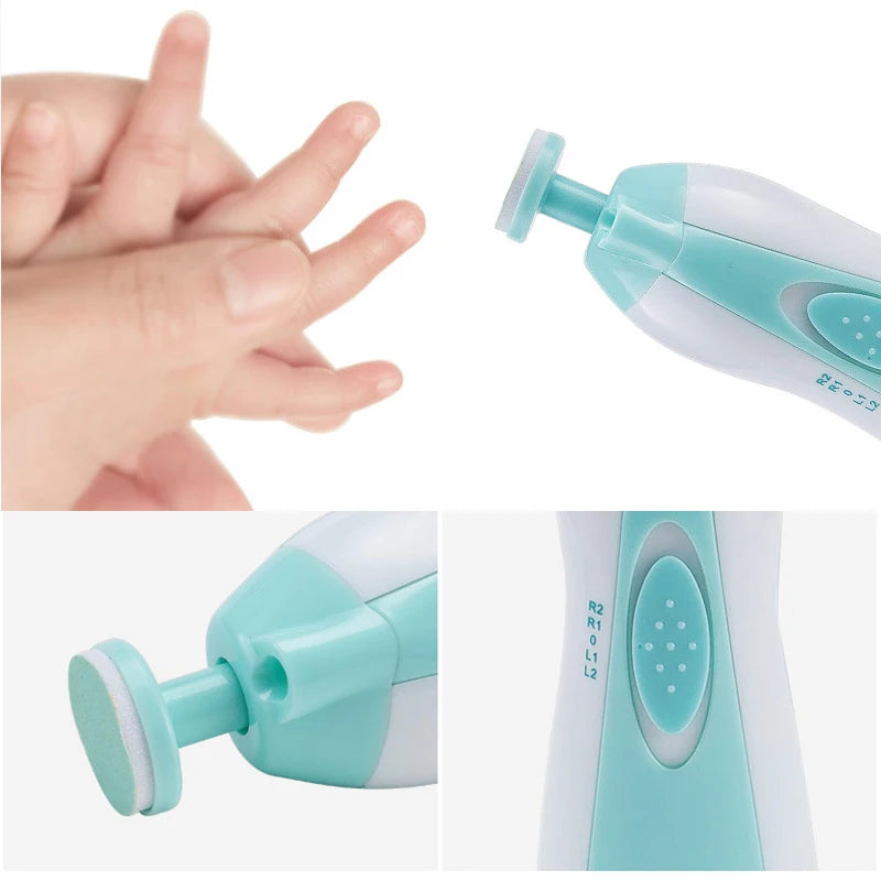 2026 Baby Electric Nail Trimmer Kid Nail Polisher Tool Baby Care Multifunctional Fingernail Cutter Trimmer Infant Manicure Set