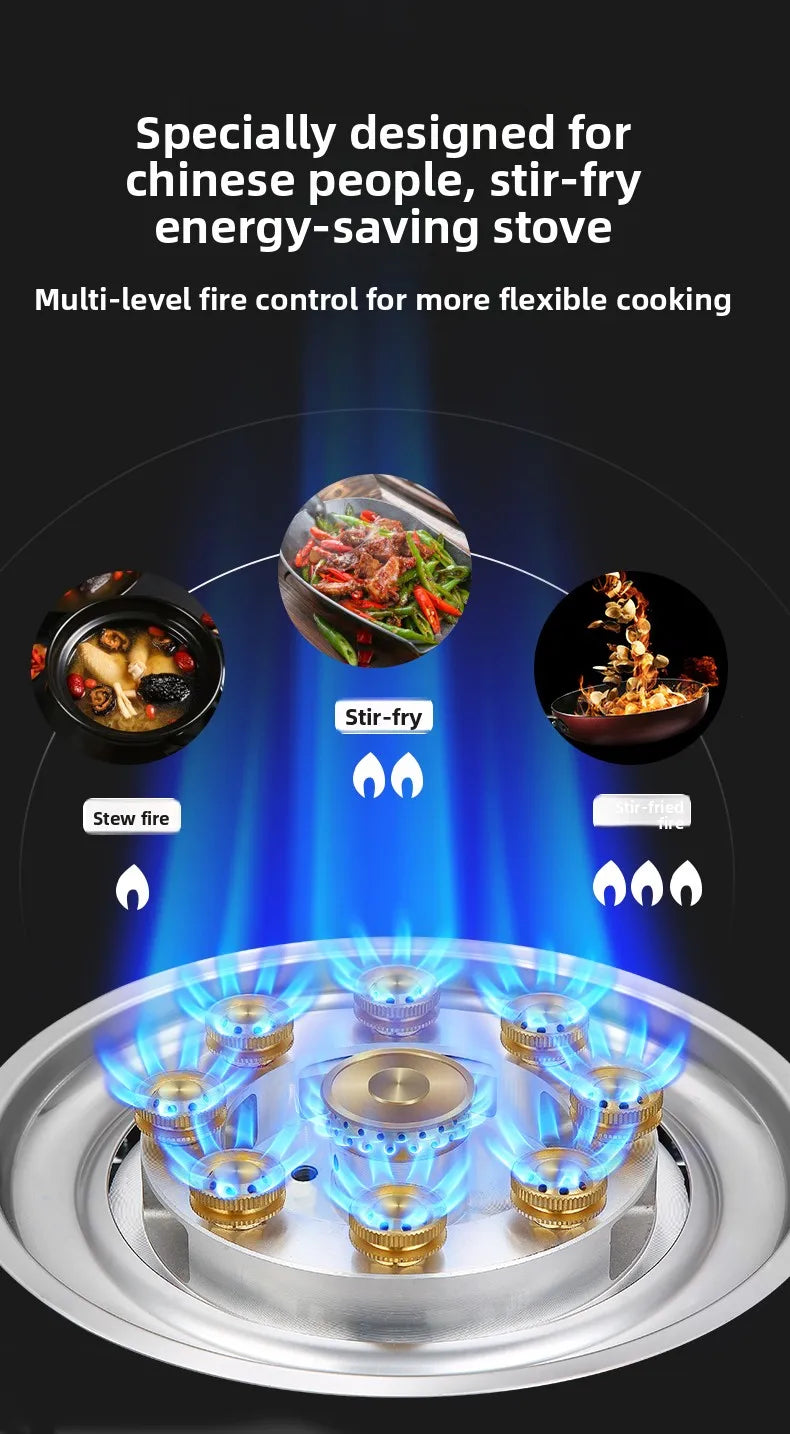 High Pressure Gas Stove for Home Use LPG Natural Gas Stove Commercial Strong Flame Cooker