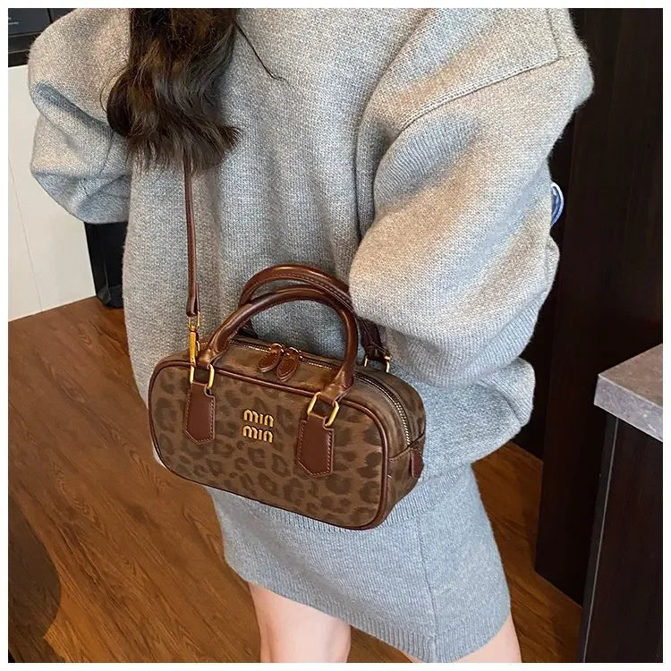 Original Square Leather Satchel Handbag Women Designer Tote Shoulder Crossbody Purse Luxury Diaper Bag