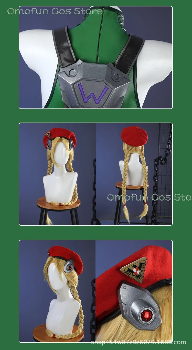 Halloween Costume OW Street Collaboration Cammy Fighter Widowmaker Cosplay Costume Game Character Outfit Halloween Sexy Christma