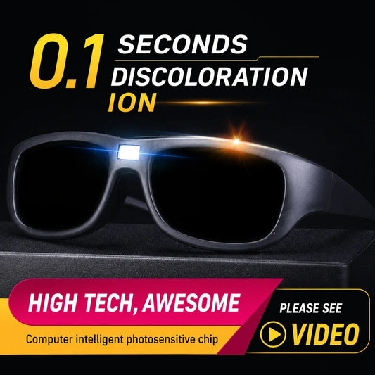 0.1s Color Changing Intelligent Photosensitive Polarized Smart Glasses Sunglasses Men Women Driving Cycling Fishing Sun Glasses