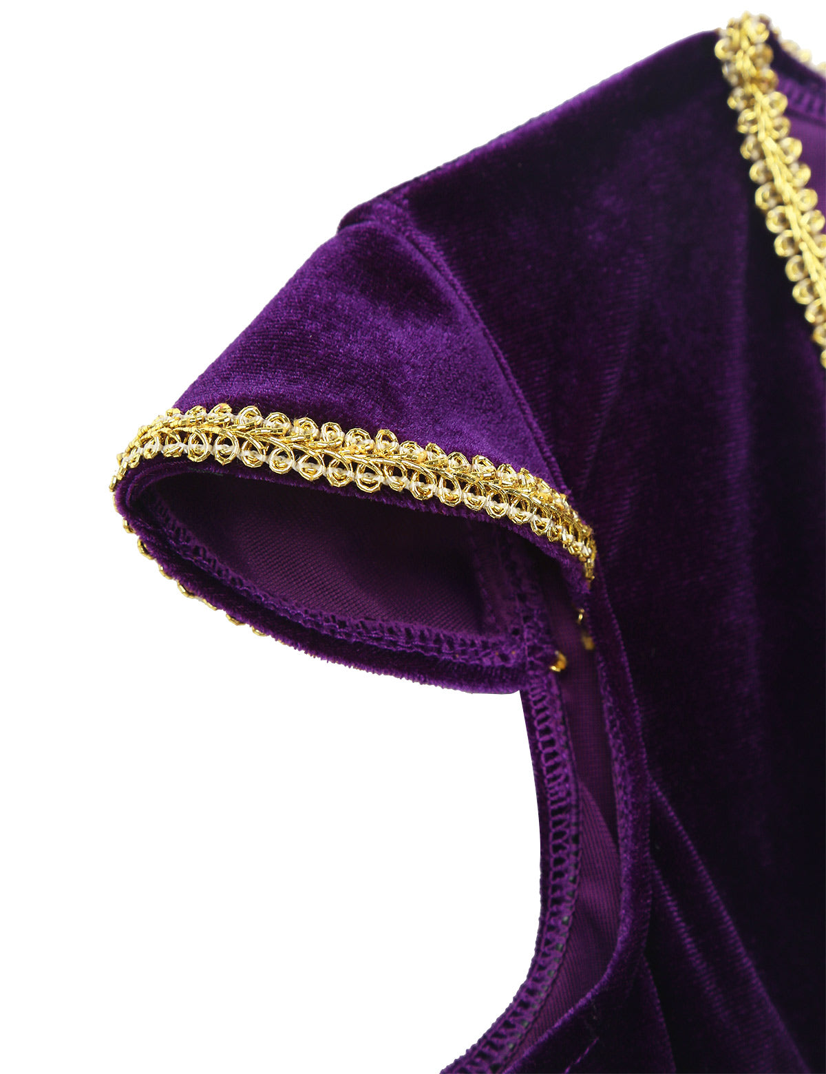 Kids Boys Arabian Prince Costume Cap Sleeve V Neck Braided Trimming Vest Waistcoat for Halloween Cosplay Theme Party Clothes