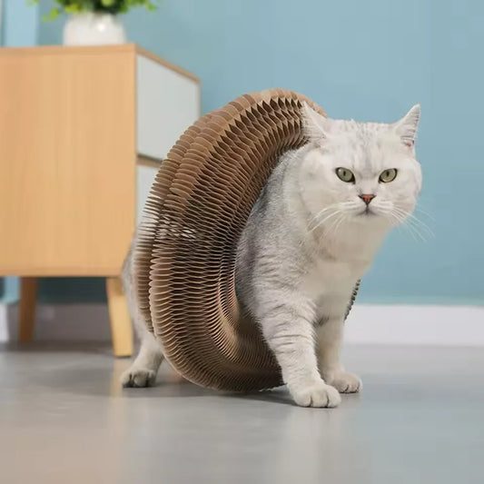 Cat scratch board cat nest wear-resistant and anti fall cat toy self entertaining corrugated paper claw grinding board