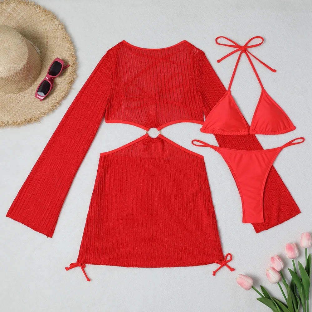 2026 Sexy Bikinis Female Swimsuits Women's Three-Piece Swimwear Beach Swim Wear Bathing Suits Brazilian Bikini Set Pool Bather