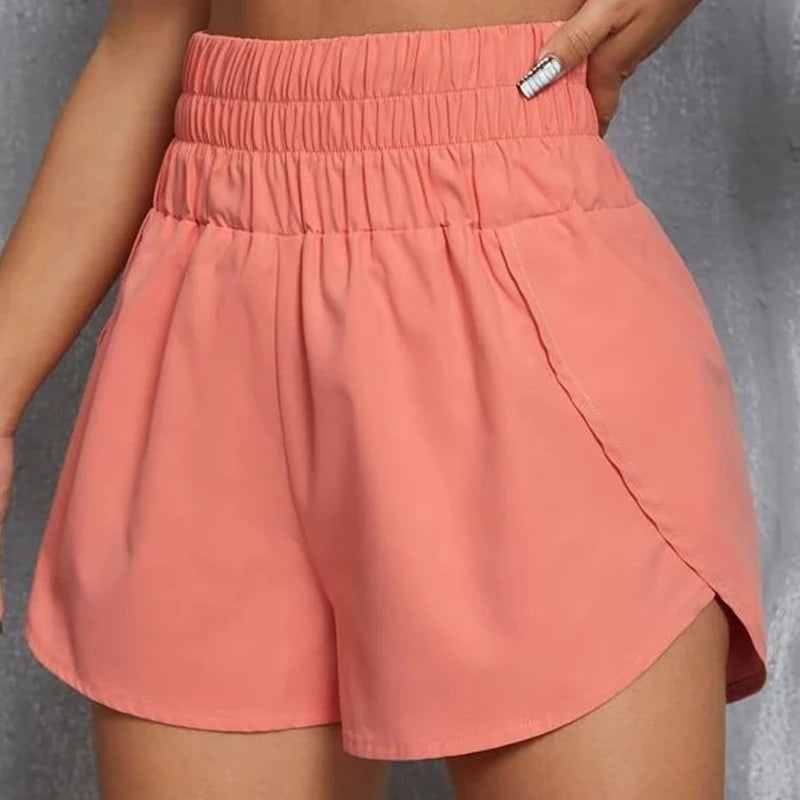 Women Shorts Gym Sports Casual Jogging Running Fitness Trouser Lady Elastic Waist Summer Streetwear Home Fashion Short Pants New