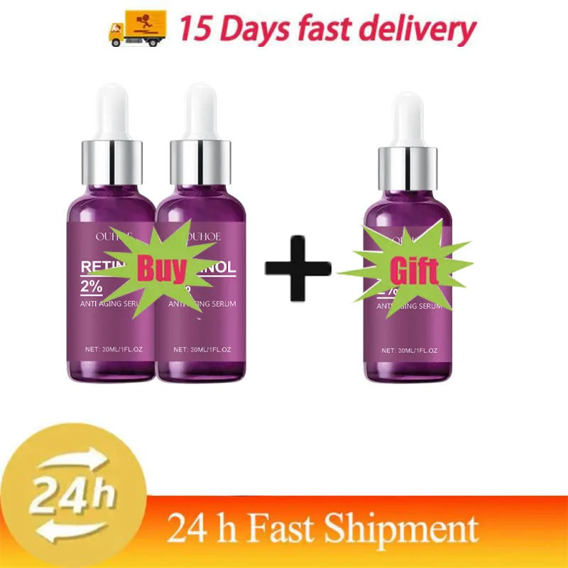 Retinol Remove Wrinkle Face Serum Lift Firming Anti Aging Fade Fine Lines Whitening Brightening Moisturizer Skin Care Cosmetics
