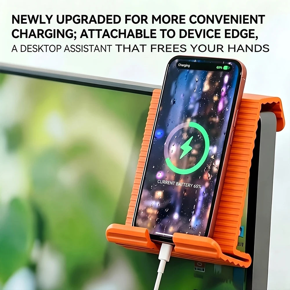 2026 New Flexible Silicone Phone Holder, 360° Bendable Stand, Portable Foldable Universal Mount Ideal for Travel Office Desktop