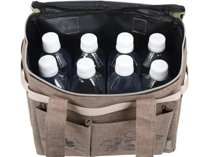 Snoopy Large Capacity Insulated Cooler Lunch Tote Bag Multi Pocket For Outdoor Picnic Camping Work School Food Storage
