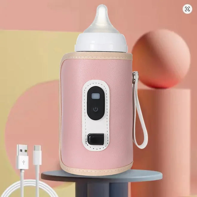 ‌6000mAh Smart Rechargeable Portable Feeding Bottle Warmer Travel Set Instant Heating Temperature Control for Baby Milk