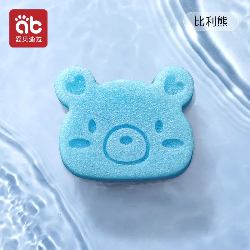 AIBEDILA Children's Bath Sponge Cute Baby Shower Sponge Cleanser Brush Soft Skin-friendly Bath Rubbing Kids Sponge Newborn