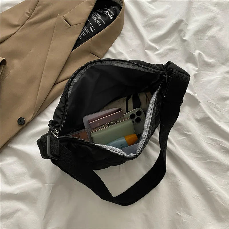 Crossbody Bags for Women's, Lightweight Shoulder Purse with Cute Rabbit Pendant Adjustable Strap Casual Handbag for Commute