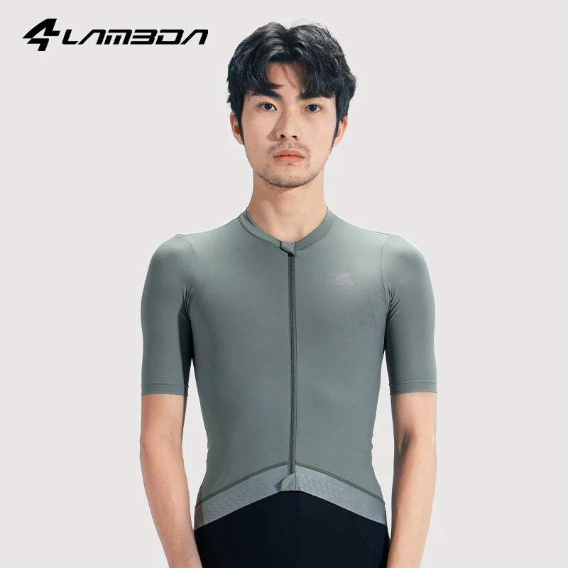 LAMEDA Cycling Jersey Man Summer Jersey MTB Anti-UV Bike Short Sleeve with 3 Pockets Men's Bicycle Riding Shirt Sports Clothing