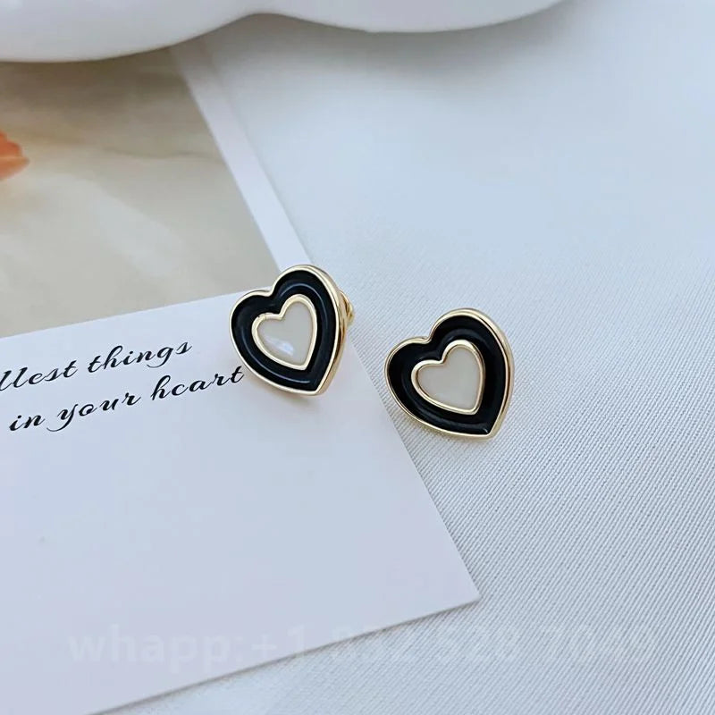 1:1 KS Jewelry Gold Stud Earrings For Women Fashion Jewelry Birthday Gift