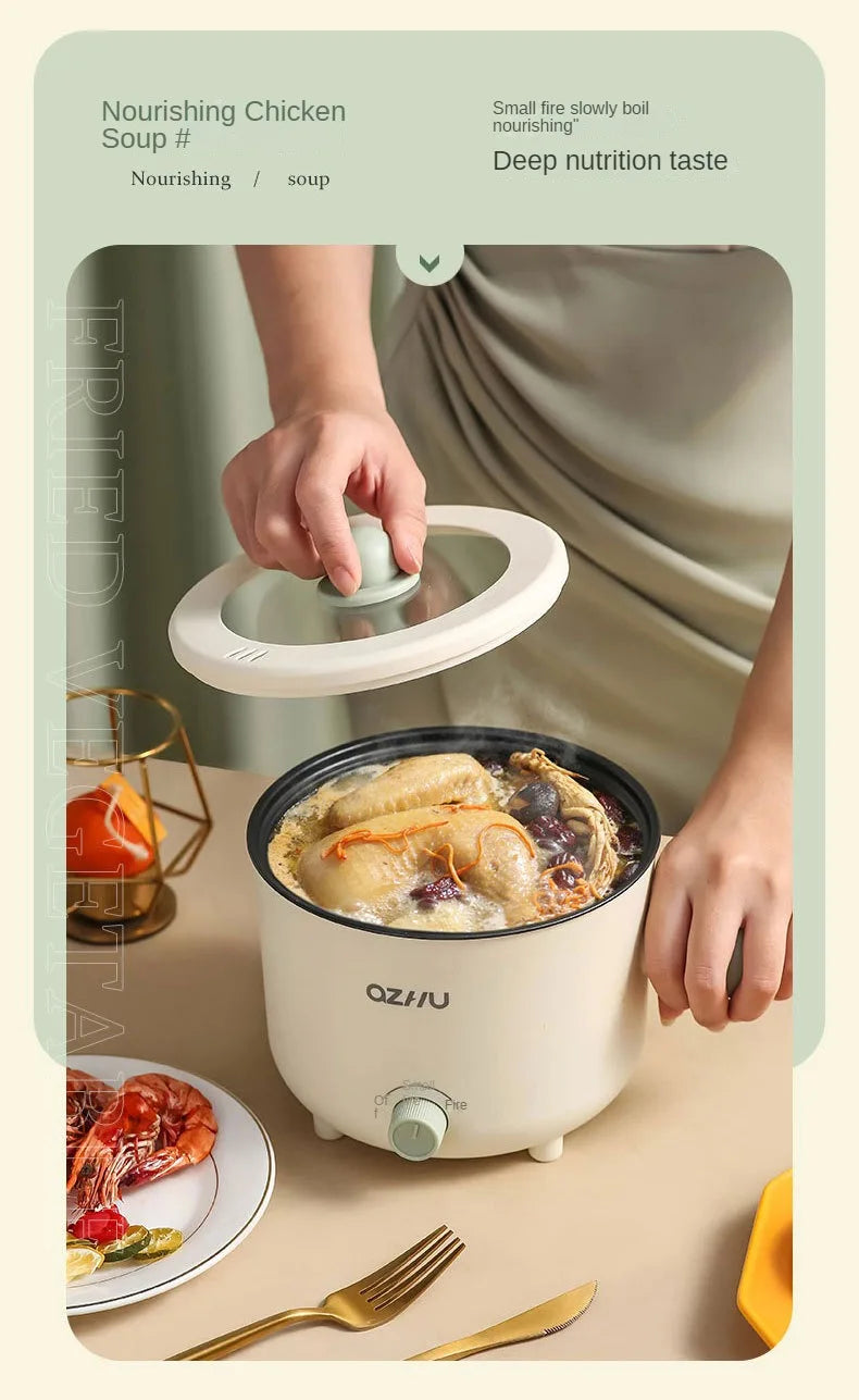 Mini Pot for Baby Electric Rice Pot Multicooker Hotpot Stew Heating Pan Noodles Eggs Soup Porridge Steamer Rice Cookers