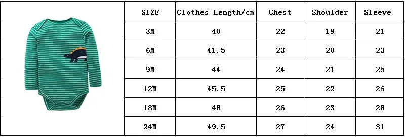 5Pcs/Lot Baby Bodysuits Long Sleeves Newborn Baby Clothes 100% Cotton Cartoon Baby Clothing Infant Baby Boy Girl Clothes