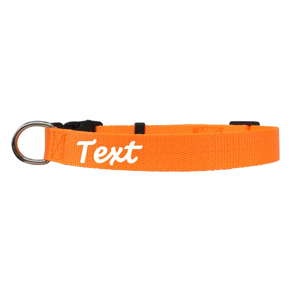 Personalized Customized Nameplate Dog Collar Soft Dogs Collars Free Customized ID Name for Small Medium Dogs Adjustable Colorful