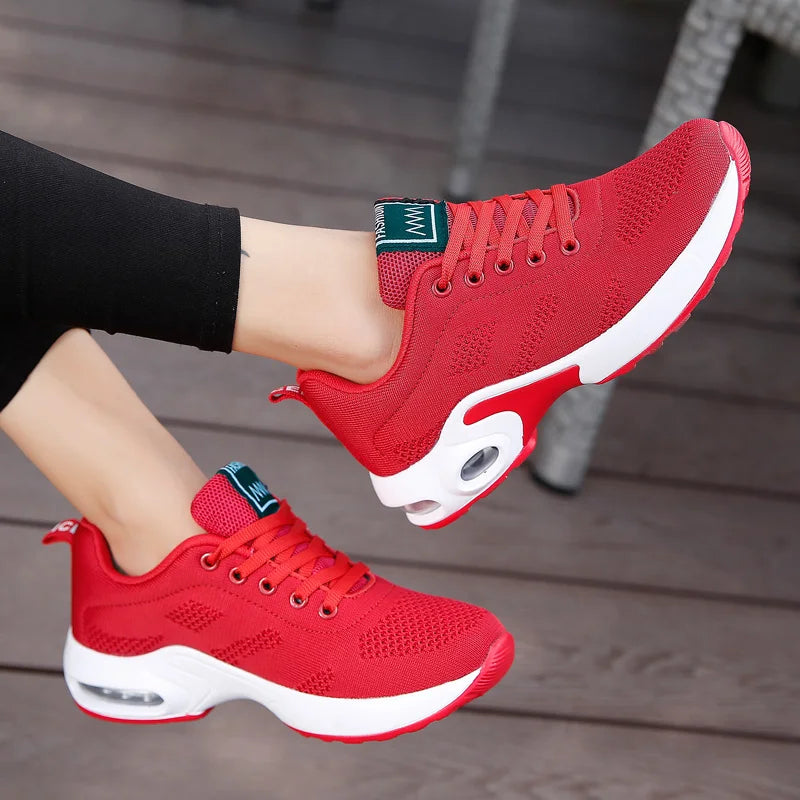 Women Running Shoes Breathable Casual Shoes Outdoor Light Weight White  Sports Shoes Casual Walking Sneakers for Wamen