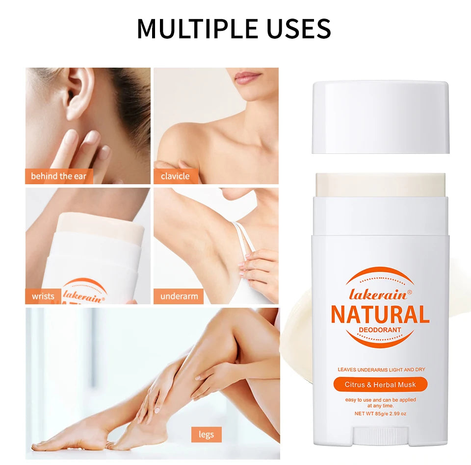 Solid Deodorant Stick Solid Perfume Balm Long-lasting Fresh Fragrance Deodorant Stick for Woman and Man Makeup