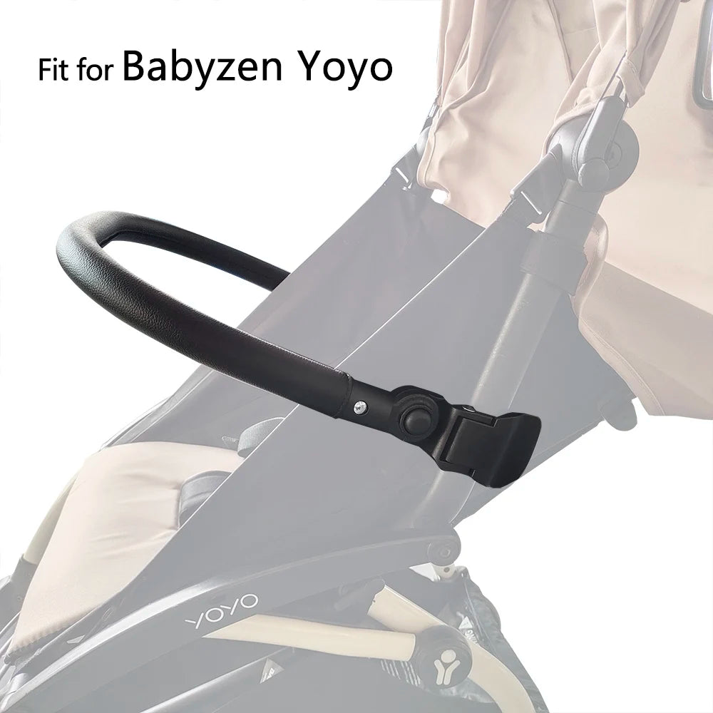 Baby Stroller Accessories Bumper Bar for Bugaboo Bee3/5 & Babyzen yoyo Armrest Handlebar Dinner Plate PU leather Pram Accessory