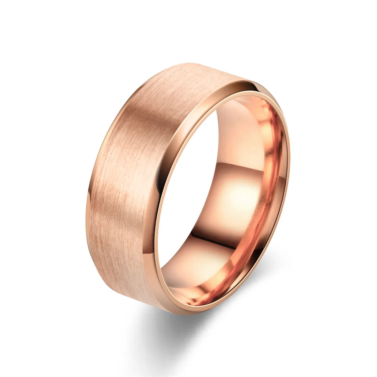 7 Colors Classic 8mm Tungsten Mens Ring Surface Brushed Stainless Steel Ring for Women Wedding Band Couples Jewelry Accessories