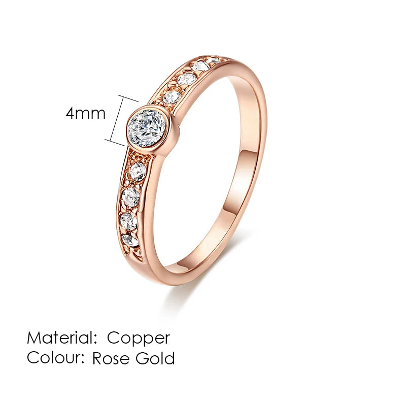 Ring For Women & Men Classic Engagement Wedding Lover Rings AAA+ Cubic Zirconia Fashion Jewelry R011 R062