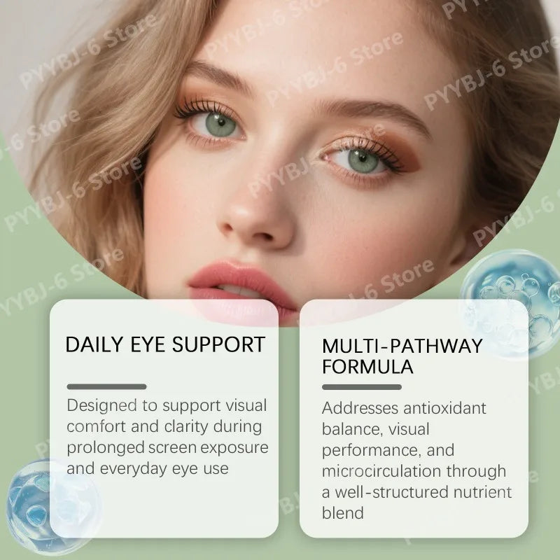 14 in 1 Advanced Visual Support Formula Liquid Drops with Lutein Zeaxanthin Saffron Astaxanthin Visual Support Supplement 60ml