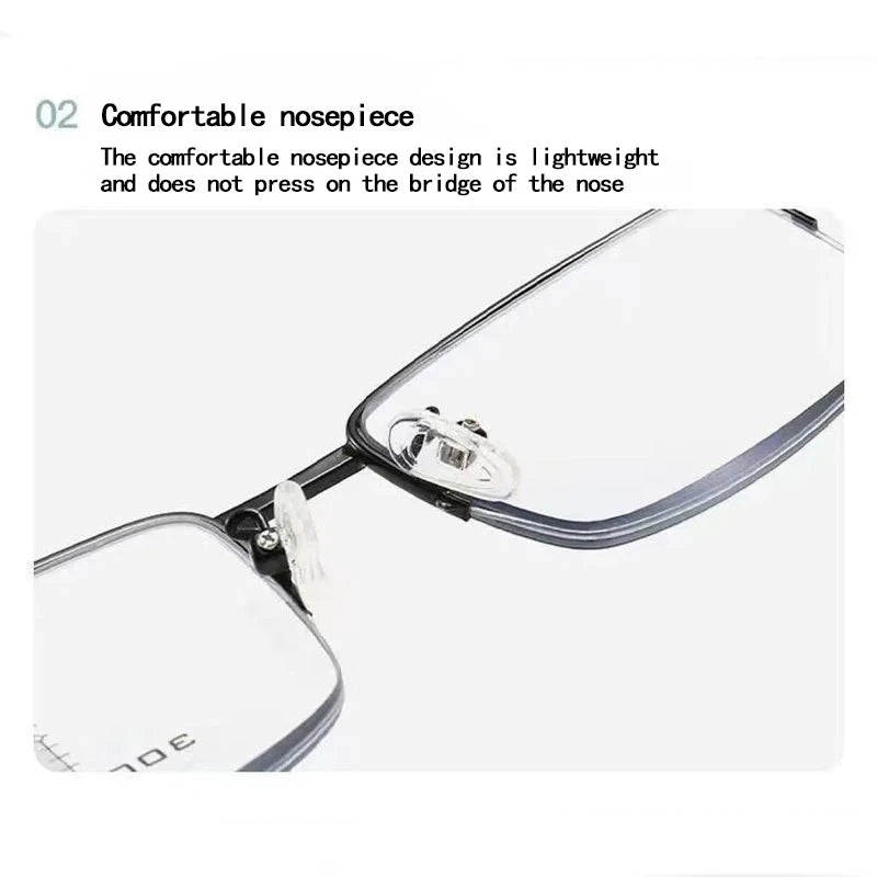Color-changing Near And Far Use Dual-function Reading Glasses, Progressive Multifocal Smart Zoom Memory Anti-blue Light1832