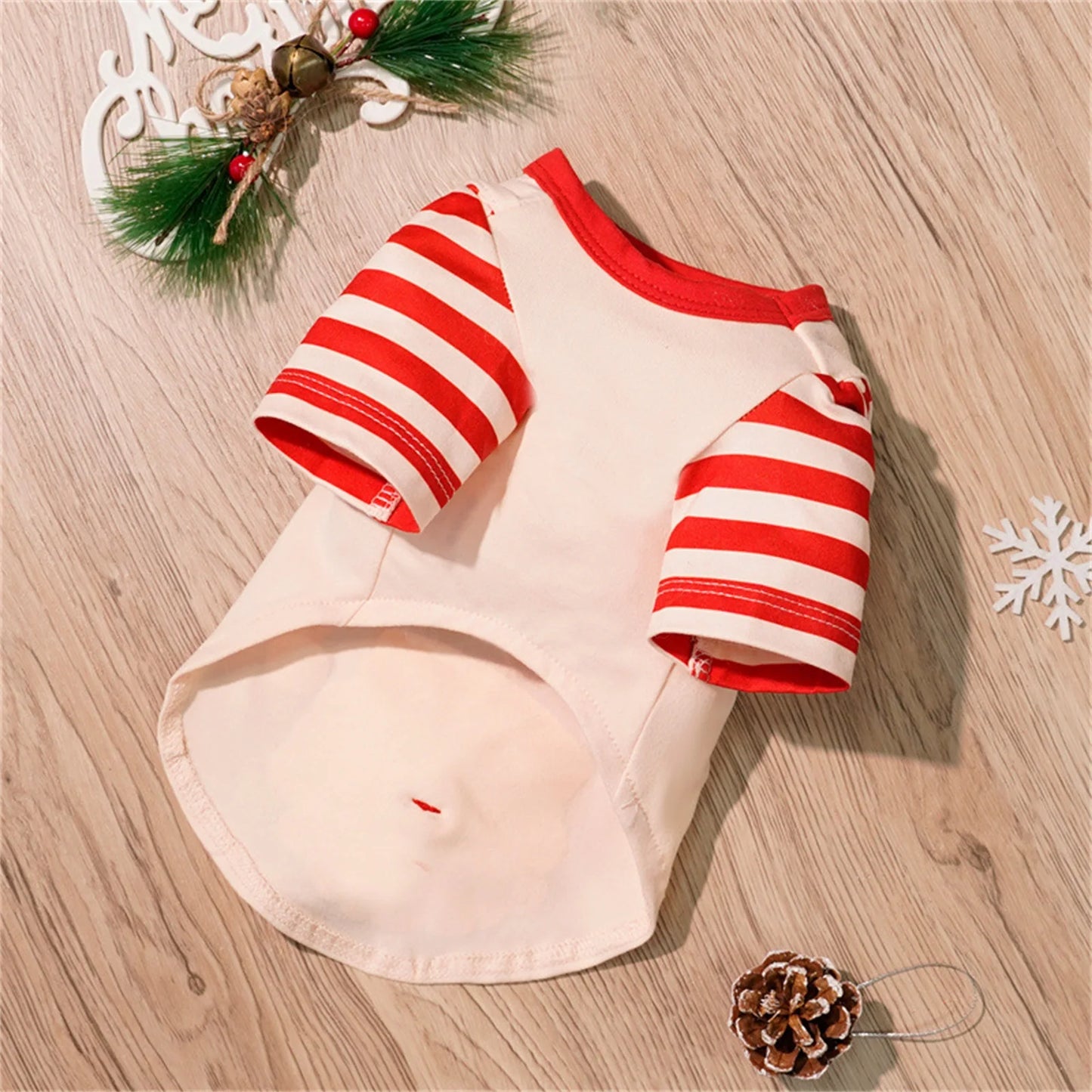 Puppy Style Christmas Sweatshirt Winter Dog Warming Soft Comfortable Pullover Sweatshirt Puppy Festival Lovely Costume Shirt