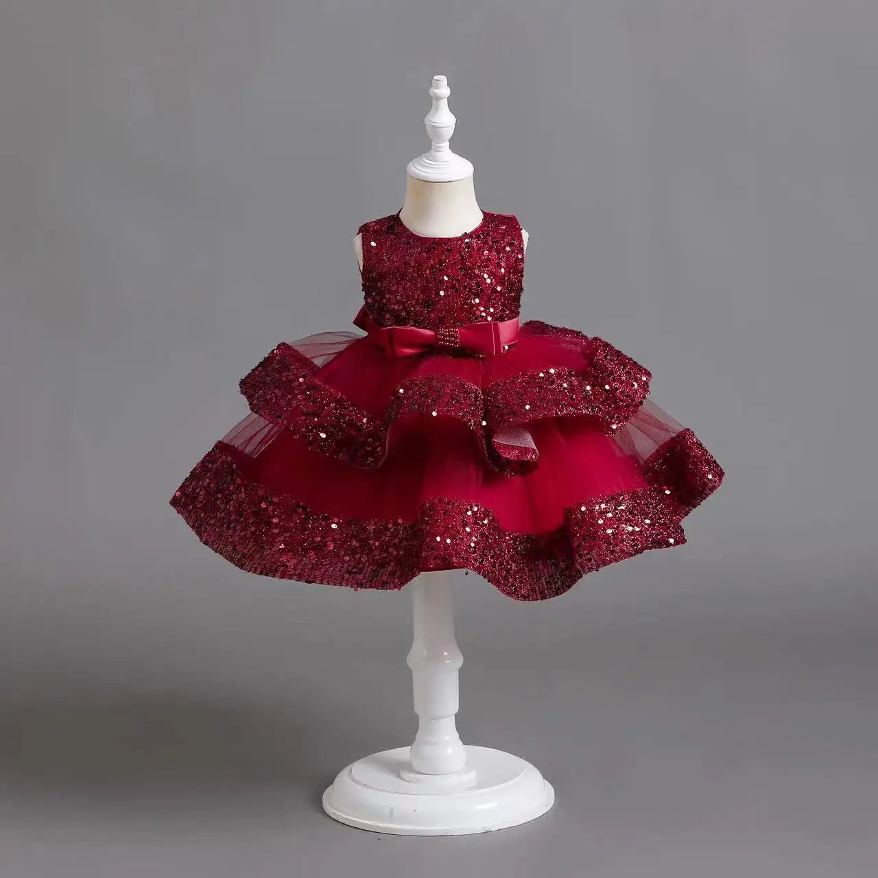 NEW Baby Dress Lace Flower Christening Baptism Clothes Newborn Kids Girls First Years Birthday Princess Infant Party Costume