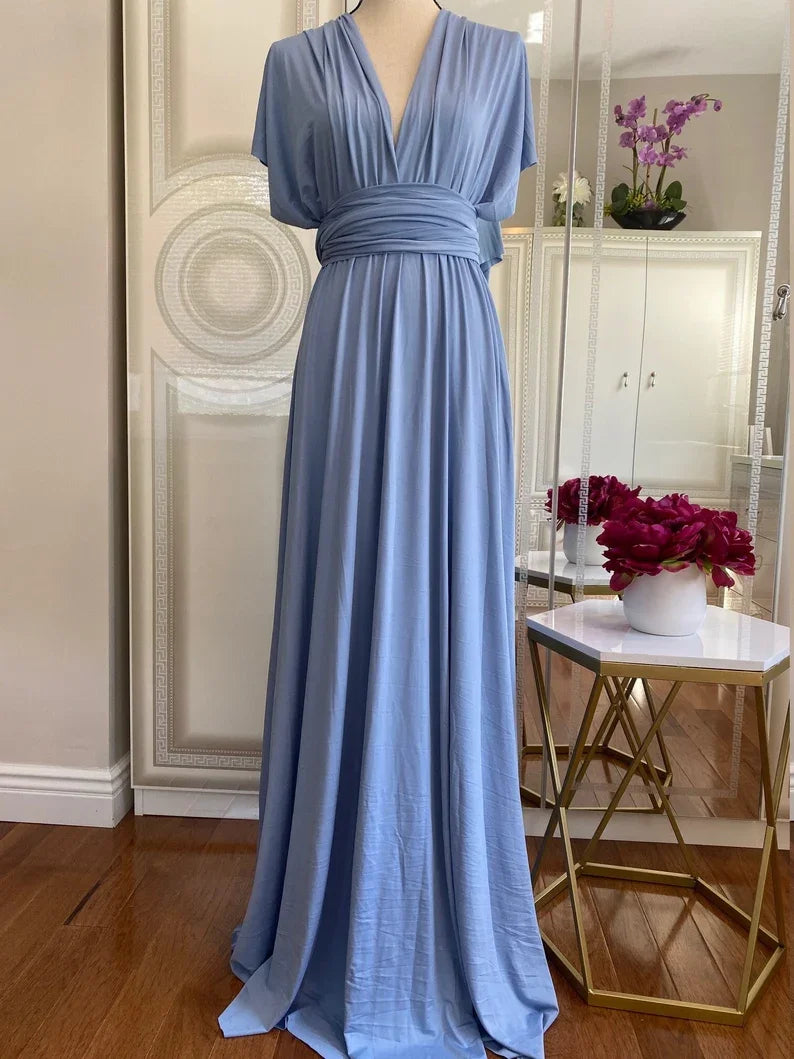 Multiway Maxi Dress Bridesmaid Dress Infinity Cocktail Dress Floor Length Bridesmaid Dress Maxi Dress for Bridesmaid Gifts