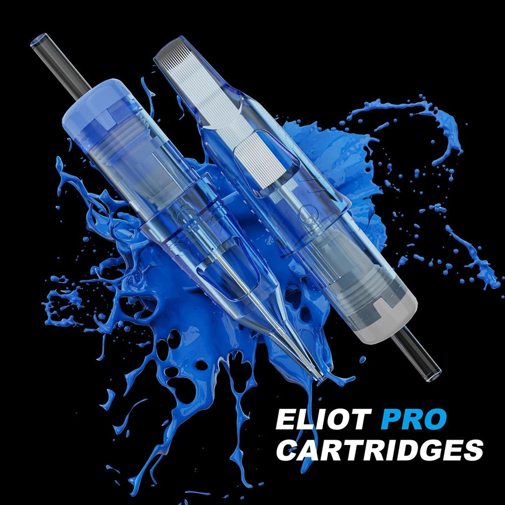 20/10PCS EMALLA Eliot Pro Tattoo Cartridge Needles Safety Sterilize Tattoo Needles Permanent Make-Up Tool for Cartridge Machine