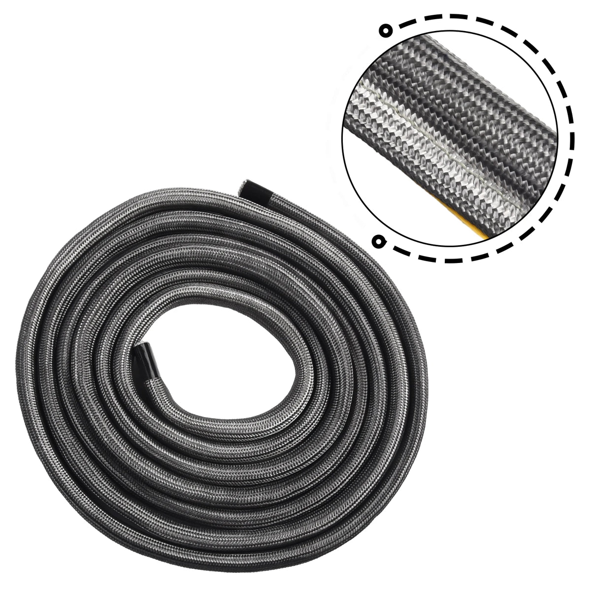 10mm Fireplace Sealing Rope Wood Burning Stove Door Self-Adhesive Fiberglass Sealing Cord Fire Resistant 2/3-m Black Gasket Tape