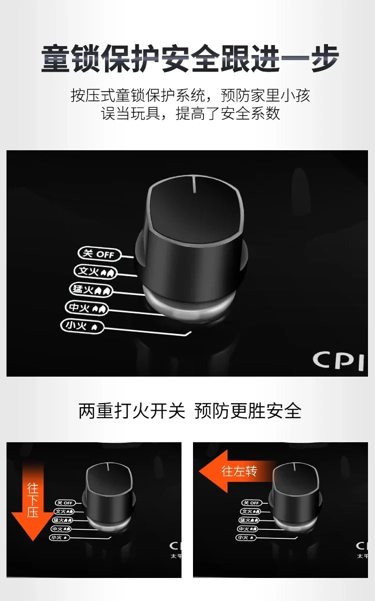 7.2KW gas stove single stove liquefied petroleum  desktop embedded single natural stove household fierce fire AM